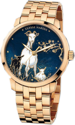 Fake Ulysse Nardin 8156-111-8 / CHEVRE Classico Enamel watches for sale